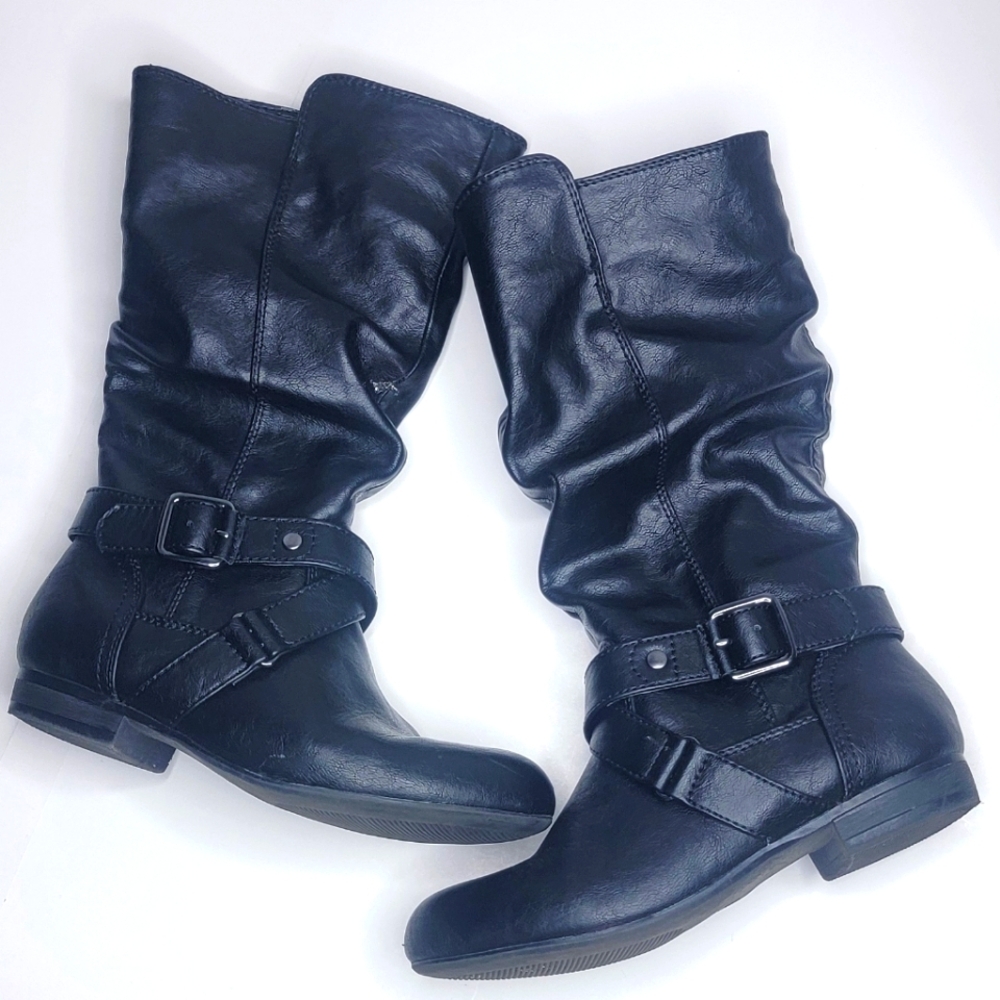 Girl's Tall Faux Leather Boots